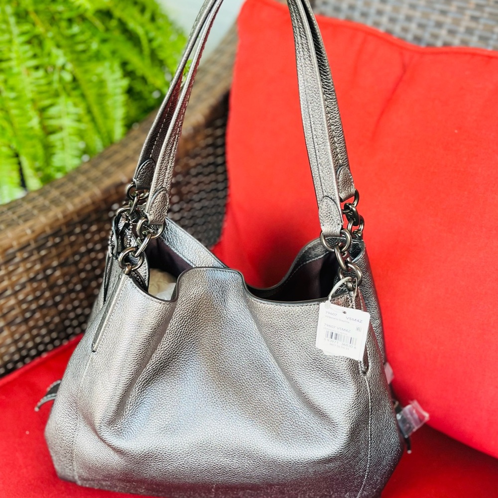 COACH Dalton 31 Shoulder Bag Metallic Graphite/Pewter One Size